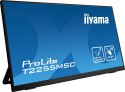 Iiyama ProLite T2255MSC-B1 monitor komputerowy 54,6 cm (21.5") 1920 x 1080 px Full HD LCD Ekran dotykowy Czarny