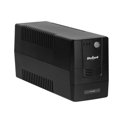 Zasilacz awaryjny komputerowy UPS REBEL Nanopower 1000 (offline, 1000VA / 600W , 230 V , 50Hz )