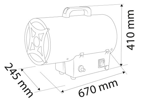 Nagrzewnica gazowa 50KW NEO Tools 90-085