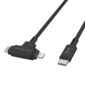 HYPER HyperJuice kabel USB USB 2.0 1,5 m USB C USB C/Lightning Czarny