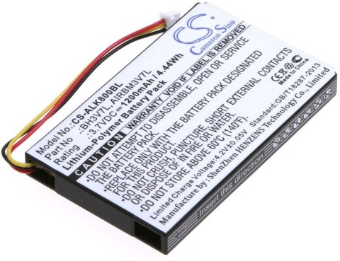 Bateria do Autec AIRBM3V7L 3,7V1200mAh Li-Ion