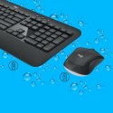 Logitech Advanced MK540 klawiatura Dołączona myszka Uniwersalne USB QWERTZ Swiss Czarny, Biały