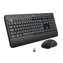 Logitech Advanced MK540 klawiatura Dołączona myszka Uniwersalne USB QWERTZ Swiss Czarny, Biały