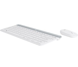 Logitech MK470 klawiatura Dołączona myszka Uniwersalne RF Wireless QWERTZ Niemiecki Biały