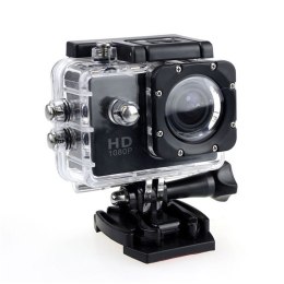 Extralink Kamera Action Camera A10 Czarna 1080P 30fps, IP68, wyświetlacz 2.0