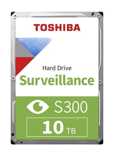 Toshiba S300 Surveillance dysk twardy 10 TB 7200 RPM 256 MB 3.5" Serial ATA III