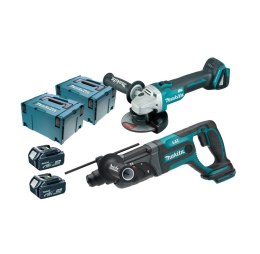 MAKITA MAKITA.ZES.COMBO 18V DLX2153TJ1 DGA504+DHR241 2x5,0Ah ...