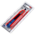 KNIPEX Nóż odłamywany Knipex CutiX® Czarny, Niebieski, Czerwony