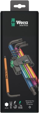 WERA Wera 950 Spkl9 Hex-plus Hex Key Set Zestaw kluczy imbusowych w kształcie litery L Metryczny/imperialny 9 szt.