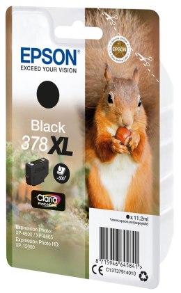 Epson Epson Squirrel Singlepack Black 378XL Claria Photo HD Ink