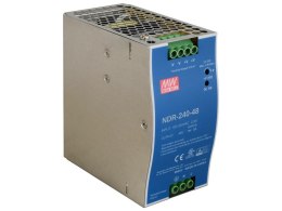 PULSAR ZASILACZ IMPULSOWY NA SZYNĘ DIN MEAN WELL NDR-240-48 48V/240W/5A