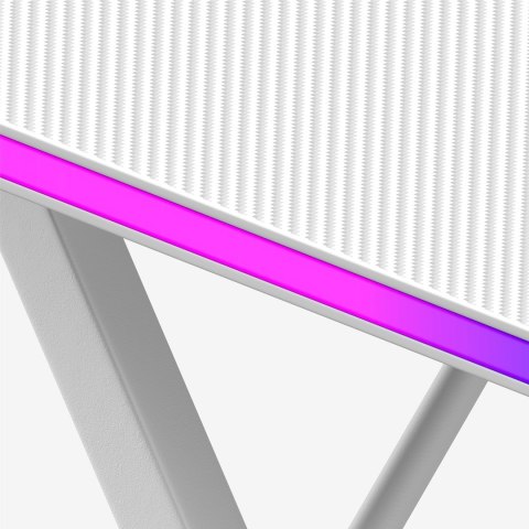 Huzaro Biurko gamingowe Huzaro Hero 2.5 White RGB