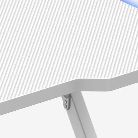 Huzaro Biurko gamingowe Huzaro Hero 2.5 White RGB