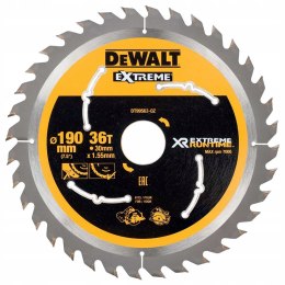 DeWalt Xtreme runtime 190mm x 30mm 36t csb