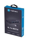 NATEC Hub NATEC Moth NHU-1342 (4x USB 3.0; kolor czarny)