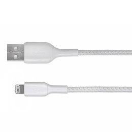 Belkin Kabel Belkin BoostCharge Braided Lightning to USB-A Cable 2m oplot White