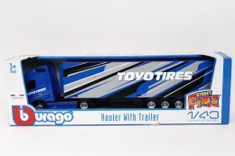 No name Model metalowy BBURAGO Volvo FH16 Globetrotter 750 XXL 1:43 ciężarówka z naczepą