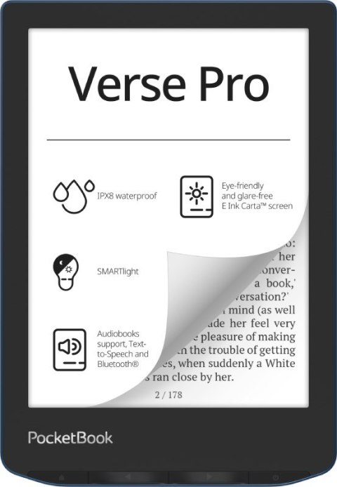 POCKETBOOK Ebook PocketBook Verse Pro 634 6" 16GB Wi-Fi Azure Blue