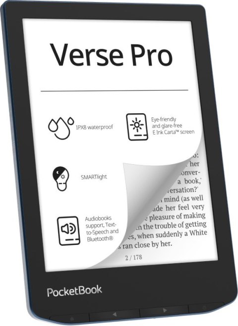 POCKETBOOK Ebook PocketBook Verse Pro 634 6" 16GB Wi-Fi Azure Blue