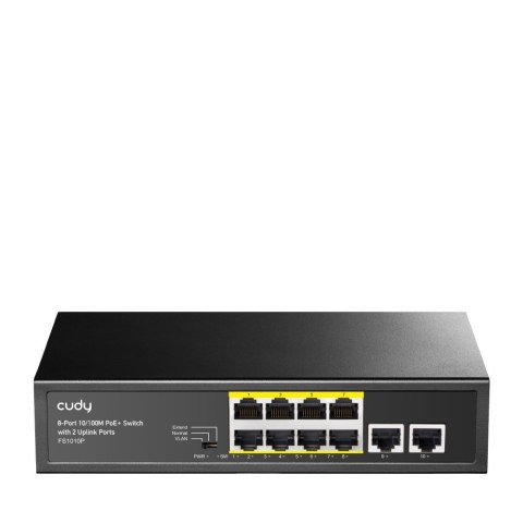 CUDY Switch CUDY FS1010P 8-Port 10/100M PoE+ 120W 2xUplink