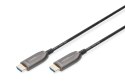 DIGITUS Kabel połączeniowy hybrydowy HDMI 2.1 Ultra High Speed 8K60Hz UHD HDMI A/HDMI A M/M czarny 15m