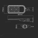 V-TAC Oprawa Uliczna LED V-TAC SAMSUNG CHIP z regulacją 100W 120Lm/W VT-139ST 6500K 11000lm