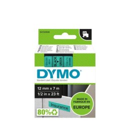 DYMO DYMO D1 - Standard Etykiety - Czarny na zielonym - 12mm x 7m