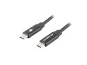 Lanberg LANBERG KABEL USB-C 2.0 M/M 1.8M PREMIUM QC 4.0 POWER DELIVERY 60W CZARNY CA-CMCM-40CU-0018-BK