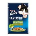 PURINA NESTLE PURINA Felix Fantastic: królik - mokra karma dla kota - 85 g