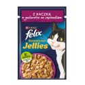 PURINA NESTLE PURINA Felix Sensations Jellies z kaczką w galaretce ze szpinakiem - mokra karma dla kota - saszetka 85 g