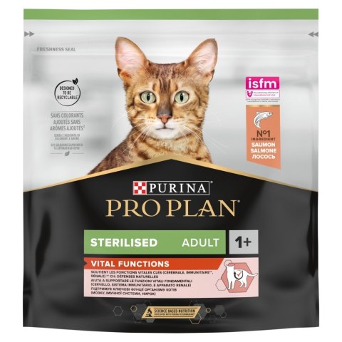 PURINA NESTLE PURINA PRO PLAN STERILISED OPTIRENAL with salmon - sucha karma dla kotów sterylizowanych z problemami urologicznymi - 400g