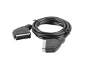 Lanberg Kabel Lanberg CA-EUEU-10CC-0018-BK (SCART M - SCART M; 1,8m; kolor czarny)