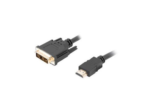 Lanberg Kabel Lanberg CA-HDDV-10CC-0030-BK (HDMI M - DVI-D (18+1) M; 3m; kolor czarny)