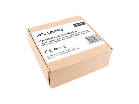 Lanberg LANBERG KABEL HDMI M/M V2.0 30M OPTYCZNY AOC CA-HDMI-20FB-0300-BK