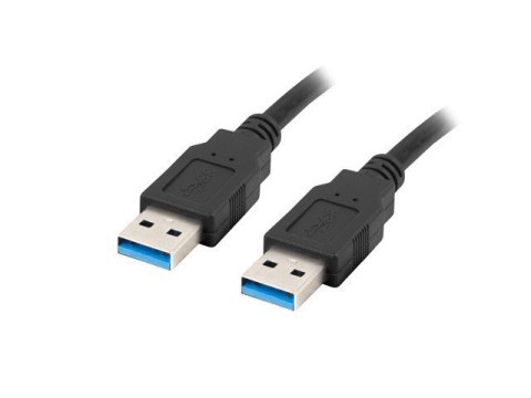 Lanberg LANBERG KABEL USB-A 3.0 M/M 1M CZARNY CA-USBA-30CU-0010-BK