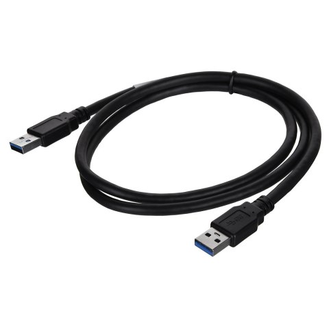 Lanberg LANBERG KABEL USB-A 3.0 M/M 1M CZARNY CA-USBA-30CU-0010-BK