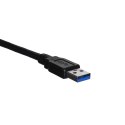 Lanberg LANBERG KABEL USB-A 3.0 M/M 1M CZARNY CA-USBA-30CU-0010-BK