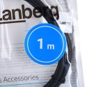 Lanberg LANBERG KABEL USB-A 3.0 M/M 1M CZARNY CA-USBA-30CU-0010-BK