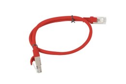 Lanberg Patchcord UTP Lanberg PCU5-10CC-0050-R (RJ45 - RJ45 ; 0,50m; UTP; kat. 5e; kolor czerwony)