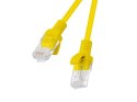 Lanberg Patchcord UTP Lanberg PCU5-10CC-0100-Y (RJ45 - RJ45 ; 1m; UTP; kat. 5e; kolor żółty)