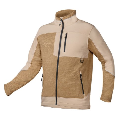 NEO TOOLS Bluza softshell OUTDOOR, beżowa, rozmiar XXXL