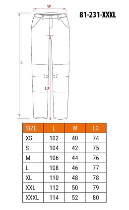 NEO TOOLS NEO tools 81-231-XXXL spodnie ochronne