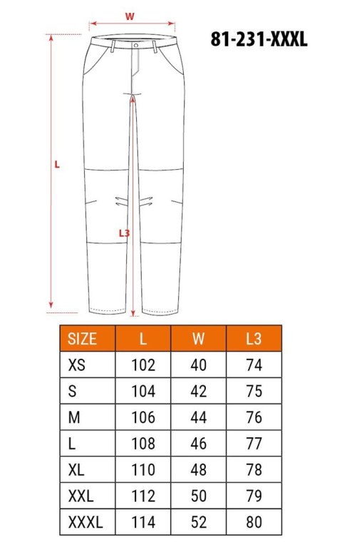 NEO TOOLS NEO tools 81-231-XXXL spodnie ochronne