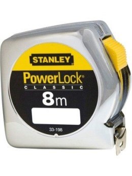 STANLEY Miara stalowa powerlock 8 m x 25 mm ob. chromowana - karta