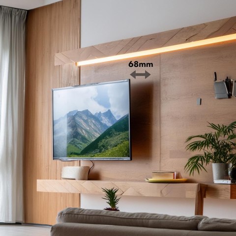 Maclean MACLEAN UCHWYT DO TV, MAX VESA 800X400, 43-100", 120KG, REG. ODCHYLENIA +15°~-15° MC-422