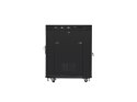 Lanberg LANBERG SZAFA STOJĄCA RACK 19" 15U 600X800 DRZWI SZKLANE LCD CZARNA FF01-6815-12BL (FLAT PACK)