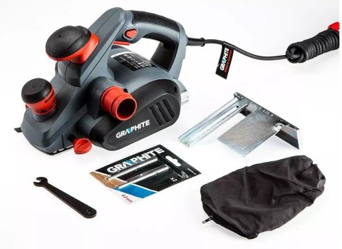GRAPHITE Strug Elektryczny 850W Graphite głębokość strugania 3mm, szerokość strugania 82 mm