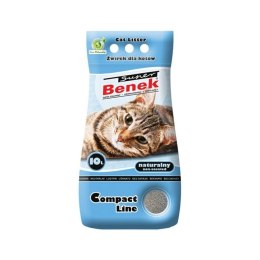 Super Benek CERTECH Super Benek Compact Naturalny - żwirek dla kota zbrylający - 10 l
