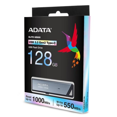 ADATA ADATA UE800 pamięć USB 128 GB USB Type-C 3.2 Gen 2 (3.1 Gen 2) Srebrny