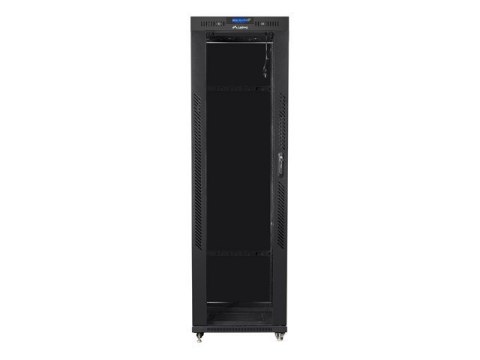 Lanberg LANBERG SZAFA STOJĄCA RACK 19" 42U 600X800 DRZWI SZKLANE LCD CZARNA FF01-6842-12BL (FLAT PACK)